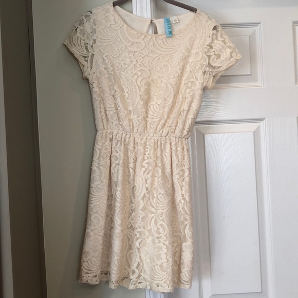 Ivory Lace Dress - Rehearsal Dinner Wedding Shower - Picture 1 of 3